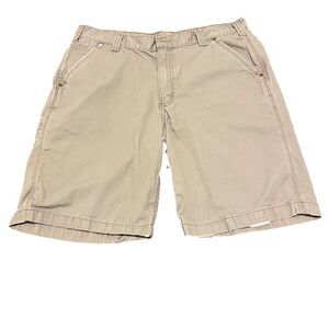 Carhartt Carpenter Shorts Men Size 36 Khaki 10"